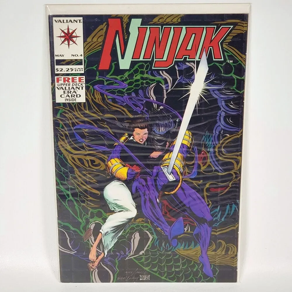 3 Book Lot NINJAK 4, 17, YearBook 1 Abnett Lanning Moretti | Valiant Comics 1994
